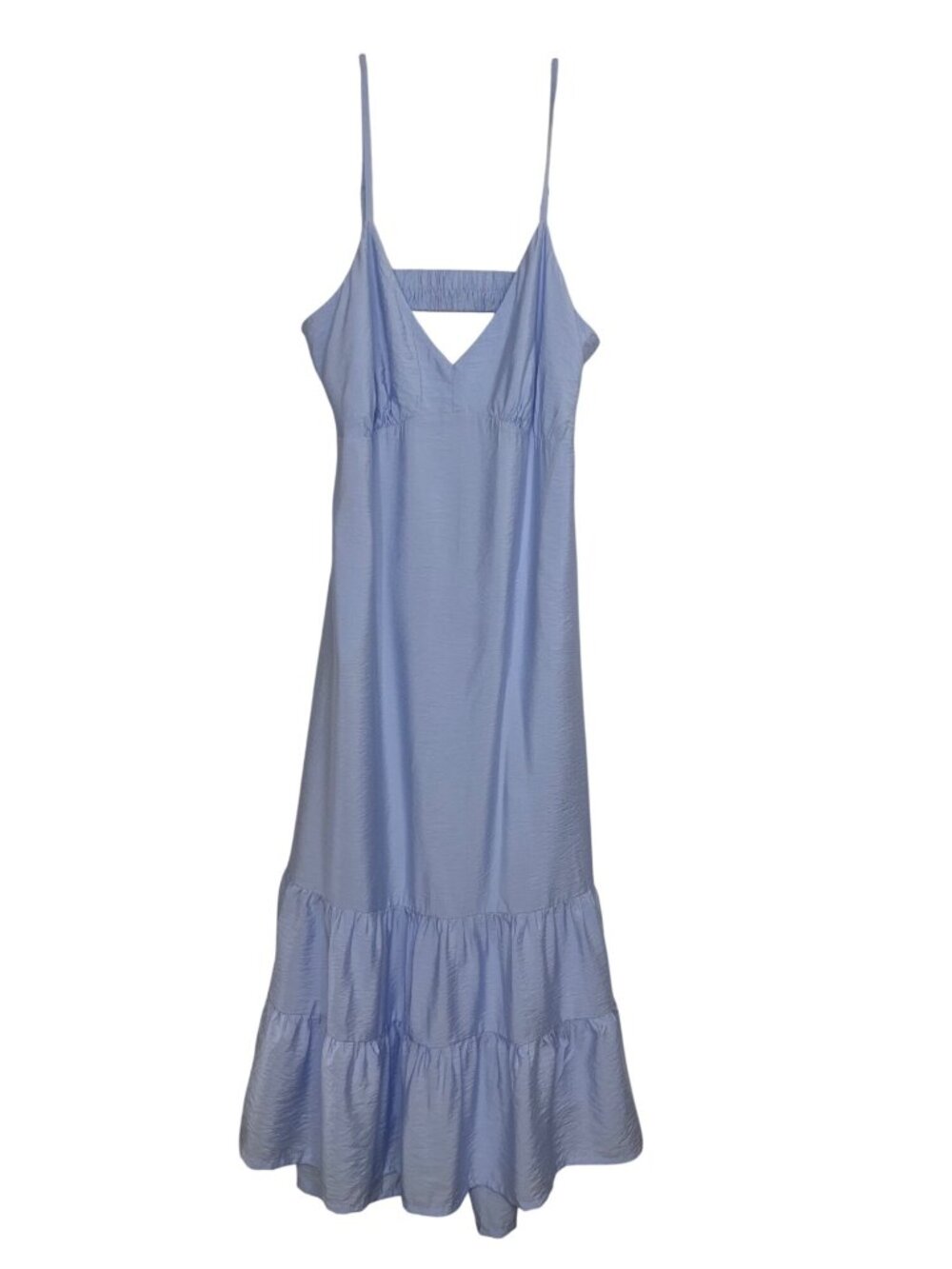 A New Day Sleeveless Tiered Maxi Dress XXL Light Blue New Sundress Summer